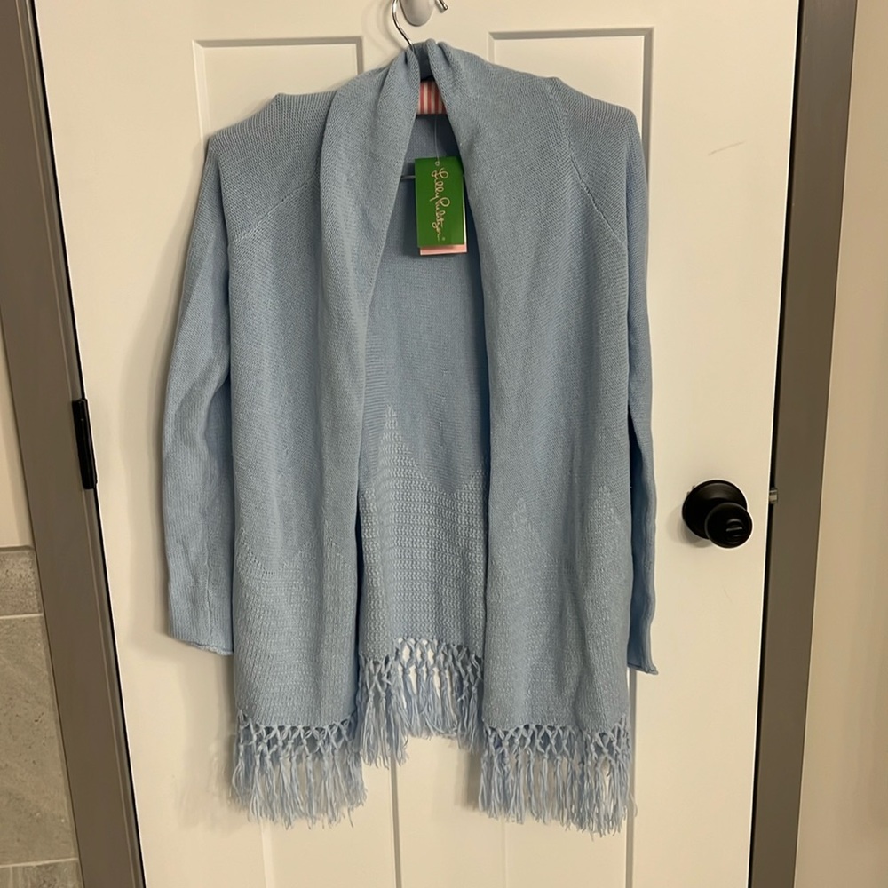 Lilly Pulitzer  Tatum Cardigan Crew Blue XXS NWT